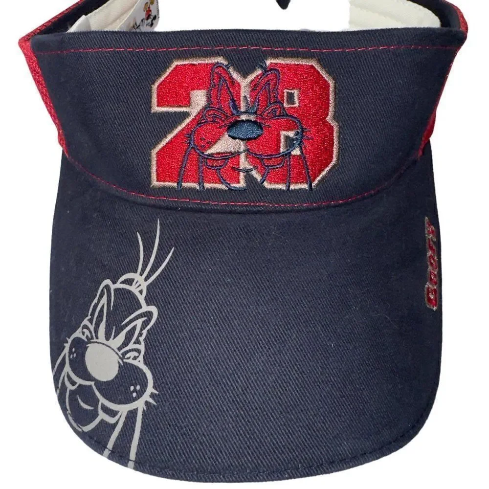 Walt Disney World‎ Vintage Goofy Visor Navy / Red Unisex Youth